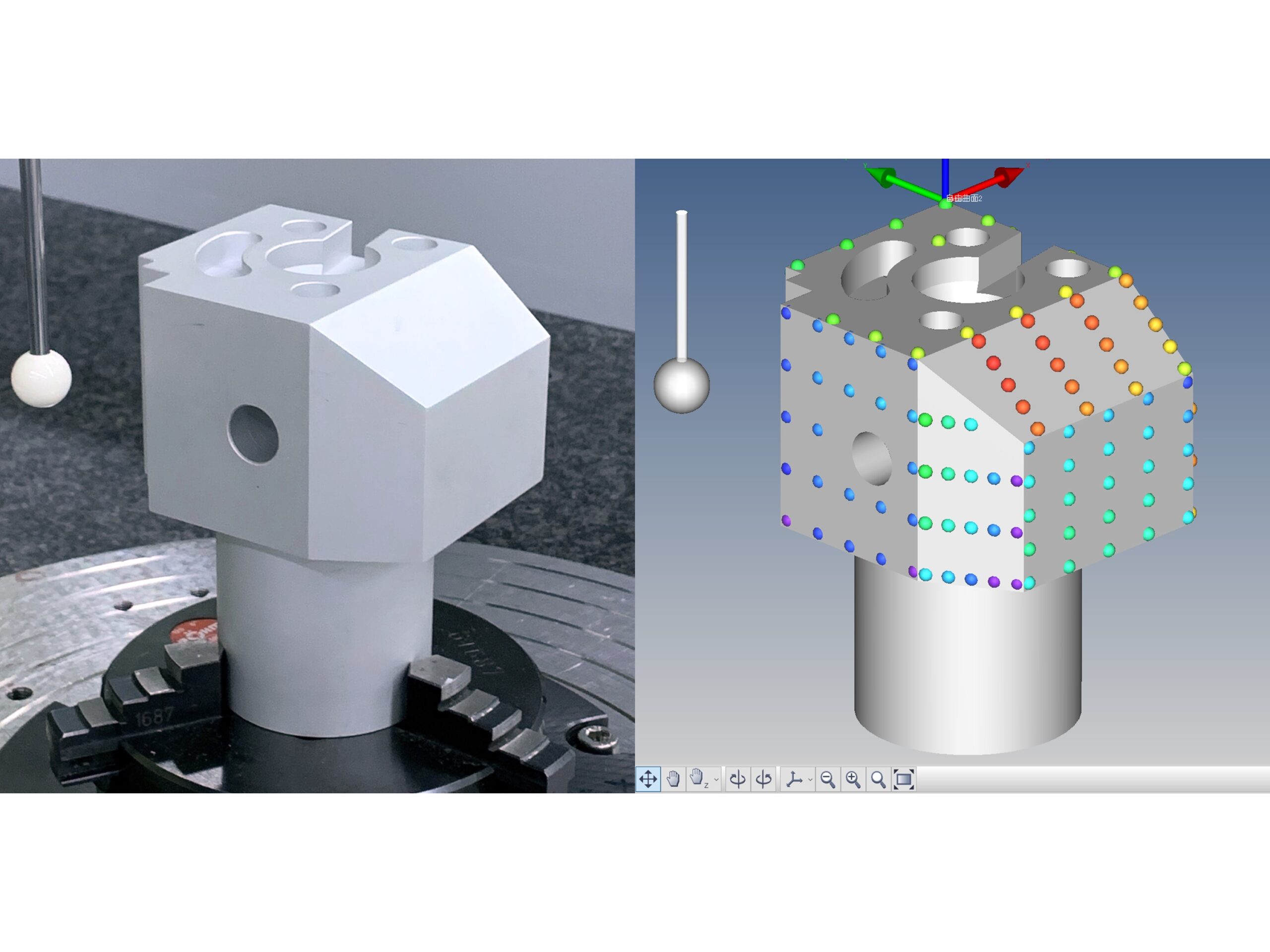 3Dデータを用いた三次元座標測定