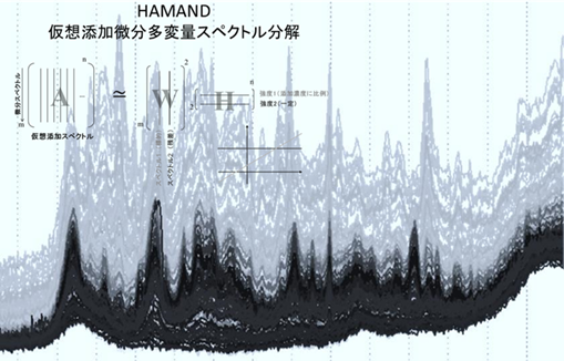 生体試料のラマン測定結果と定量解析の原理