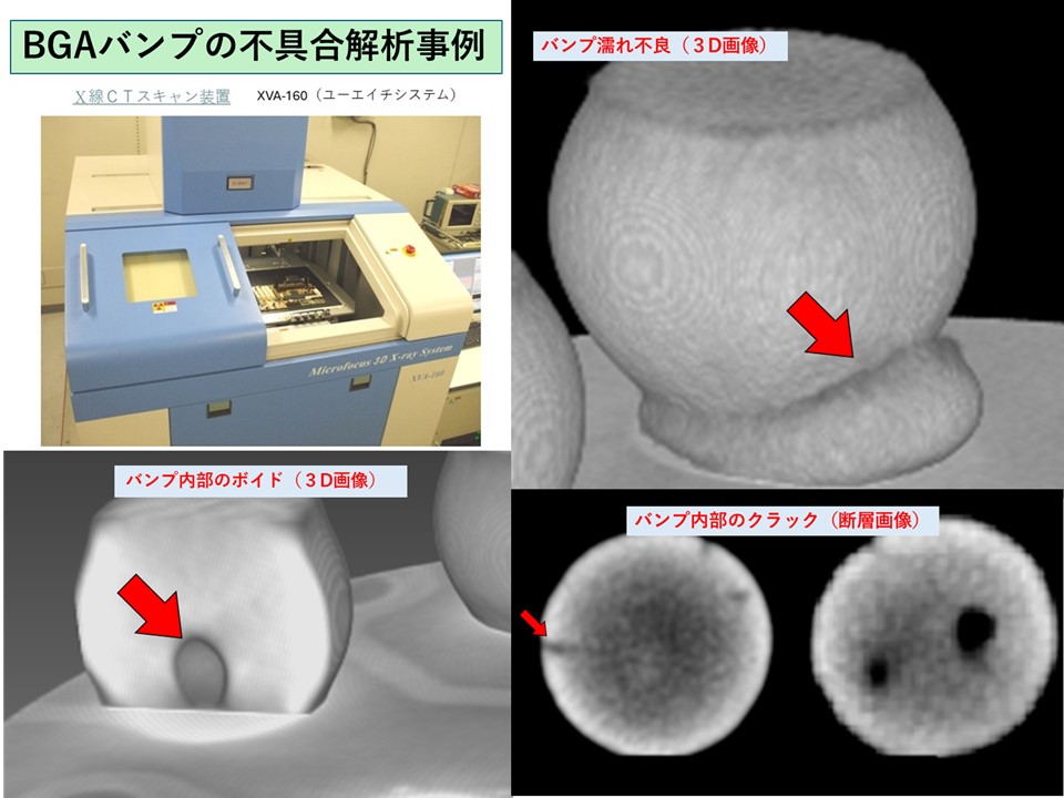 BGAバンプの不具合解析事例